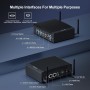 HISTTON Fanless Mini PC Industrial PC, Dual Core Core i5-8265U, DDR4 16GB RAM 512GB SSD, 2 RS232 COM, 2 LAN, 2 HD Dual Output,