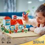 LEGO ǀ Disney Casa en la Playa de Lilo y Stitch de Juguete con 6 Habitaciones, Observatorio, Nave Espacial, 5 Minifiguras, Tabla