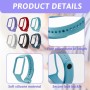 MxyVrix - Pulsera deportiva compatible con Xiaomi Smart Band 8 / Redmi Smart Band 2, correa de silicona suave y transpirable