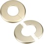 2uds Brida Divisoria de Pared, Placa de Escudo Redonda de ABS Autoadhesiva Placas de Cubierta de Plomería para Accesorios de