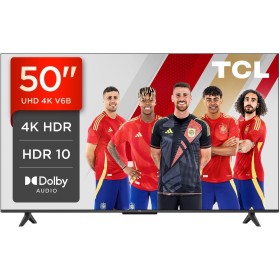 TCL 50V6B 50" 4K Ultra HD, HDR TV, Smart TV Powered by Google TV (Dolby Audio, Motion Clarity, Control por Voz, Compatible con