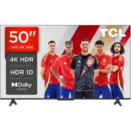 TCL 50V6B 50" 4K Ultra HD, HDR TV, Smart TV Powered by Google TV (Dolby Audio, Motion Clarity, Control por Voz, Compatible con