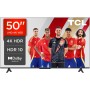 TCL 50V6B 50" 4K Ultra HD, HDR TV, Smart TV Powered by Google TV (Dolby Audio, Motion Clarity, Control por Voz, Compatible con