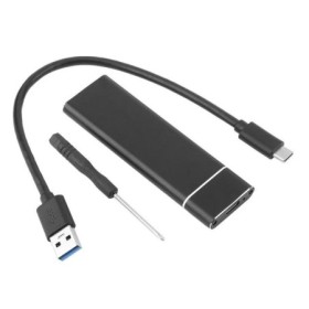 M.2 NGFF a USB3.0 Caja de disco duro móvil SATA SSD Tipo-C Adaptador d