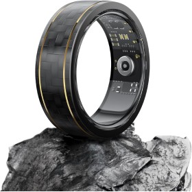 DekeFit Anillo Inteligente Hombre Mujer, Smart Ring con 100+ Modos de Deporte, IP68, 24/7 Pulsómetro SpO2 Podómetro, Calorías y