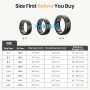 DekeFit Anillo Inteligente Hombre Mujer, Smart Ring con 100+ Modos de Deporte, IP68, 24/7 Pulsómetro SpO2 Podómetro, Calorías y