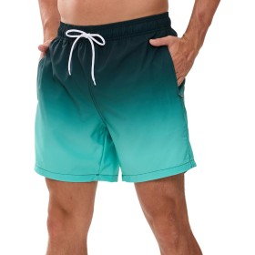Bañador Hombre de Secado Rápido Impermeable Bañadores Largo, Traje de Baño para Natacion Piscina Corto Pantalones, Verano Shorts