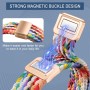YealRed Correa para Xiaomi Mi Band 10/9 / 8, Hombres Mujeres Correa de Hebilla Magnética, Nylon Elástica Reemplazar Pulsera