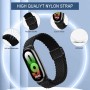 YealRed Correa para Xiaomi Mi Band 10/9 / 8, Hombres Mujeres Correa de Hebilla Magnética, Nylon Elástica Reemplazar Pulsera