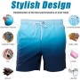 Bañador Hombre de Secado Rápido Impermeable Bañadores Largo, Traje de Baño para Natacion Piscina Corto Pantalones, Verano Shorts