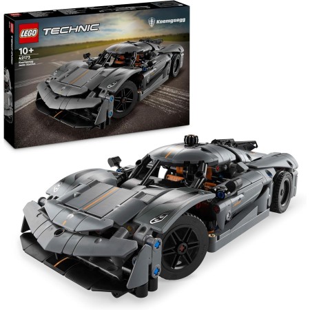 LEGO Technic Hipercoche Koenigsegg Jesko Absolut Gris Coche de Carreras de Juguete de Construcción, Regalo para Niños y Niñas de