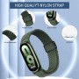 YealRed Correa para Xiaomi Mi Band 10/9 / 8, Hombres Mujeres Correa de Hebilla Magnética, Nylon Elástica Reemplazar Pulsera