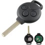 Heart Horse 433Mhz 3 Botones Carcasa Mando para Llave de Coche para Mer-CE-Des-Be-NZ Smart Fortwo 451 Roadster Crossblade Mando