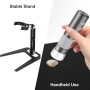 Jiusion Aleación de Aluminio Universal Ajustable Base Profesional del Soporte Soporte de Escritorio para MAX 3,5cm en Diámetro