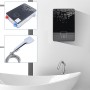QuatoLuilo US 6500W - Calentador de agua eléctrico instantáneo sin depósito para toda la casa, color negro