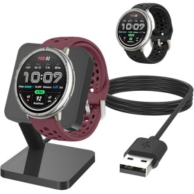 Sikai Cargador para AMAZFIT Active 2 Smart Watch 44 mm (A2437), Mini estaciones de carga para AMAZFIT Active 2, Soporte para