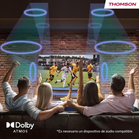 THOMSON 24 Pulgadas (60 cm) LED HD 12V Camping Smart Android TV, Google Assistant, Wi-Fi, Dolby Digital, Bluetooth, Triple-Tuner