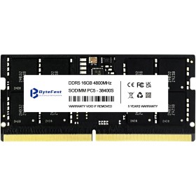 Bytefest DDR5 RAM 16GB 4800MHz CL40 1.1V SODIMM PC5-38400 Compatible portátil/Cuaderno/NUC/All-in-One Módulo de Memoria