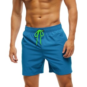 Bañador Hombre Secado Rápido Traje de Baño Hombre Bolsillo Cremallera Bañadores Short de Playa Surf Piscina Natación Impermeable