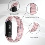 BDIG Correa Compatible para Xiaomi Mi Band 9/Xiaomi Mi Band 8, Pulsera de Repuesto de Acero Inoxidable Hebilla Ajustable Correa