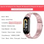 BDIG Correa Compatible para Xiaomi Mi Band 9/Xiaomi Mi Band 8, Pulsera de Repuesto de Acero Inoxidable Hebilla Ajustable Correa