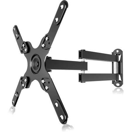 Suptek Soporte de Pared para TV, Inclinación Extendida, Giratorio, Soporte TV Pared de 13-30 Pulgadas de hasta 15 kg, VESA 75 x