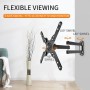 Suptek Soporte de Pared para TV, Inclinación Extendida, Giratorio, Soporte TV Pared de 13-30 Pulgadas de hasta 15 kg, VESA 75 x