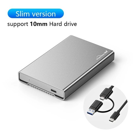 Blueendless nueva carcasa de aluminio HDD carcasa de disco duro SATA d
