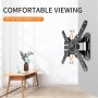 Suptek Soporte de Pared para TV, Inclinación Extendida, Giratorio, Soporte TV Pared de 13-30 Pulgadas de hasta 15 kg, VESA 75 x