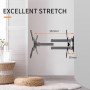 Suptek Soporte de Pared para TV, Inclinación Extendida, Giratorio, Soporte TV Pared de 13-30 Pulgadas de hasta 15 kg, VESA 75 x