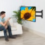 Suptek Soporte de Pared para TV, Inclinación Extendida, Giratorio, Soporte TV Pared de 13-30 Pulgadas de hasta 15 kg, VESA 75 x