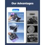 Glangeh [Agarre Superior Soporte Movil Coche [Cúpula de Succión Súper Potente & 360° Giratorio] - Suporte Telemovel Carro para