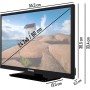 TELEFUNKEN XH24SN550MV Televisor/Smart TV 24" (HD Ready, HDR, triple sintonizador, 12V) - 6 meses HD+ incluido [2023]