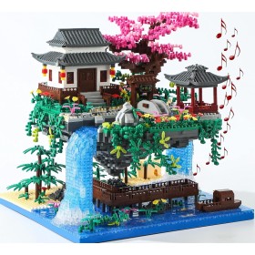 Yushinv Juego de construcción de árbol de Cerezo en Flor con Caja de Regalo, música Original (Tipo: sinfonía), Juego de