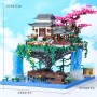 Yushinv Juego de construcción de árbol de Cerezo en Flor con Caja de Regalo, música Original (Tipo: sinfonía), Juego de