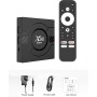 Puersit Android 10.0 X96Q Smart TV Box WiFi 2GB/ 16GB con Allwinner H313, Soporta 4K HD con Chipset Quad-Core