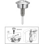 Daaxing Botón de doble descarga para cisterna de inodoro, para válvula Siamp para Optima 49 para Twyford Vitra, para agujeros
