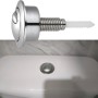 Daaxing Botón de doble descarga para cisterna de inodoro, para válvula Siamp para Optima 49 para Twyford Vitra, para agujeros