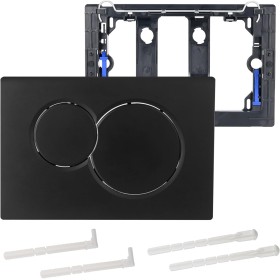 Pulsador Cisterna Pieza De Recambio De PláStico Cromado Para Cisterna De Inodoro Modelo Compatible Geberit Sigma01, Para Doble