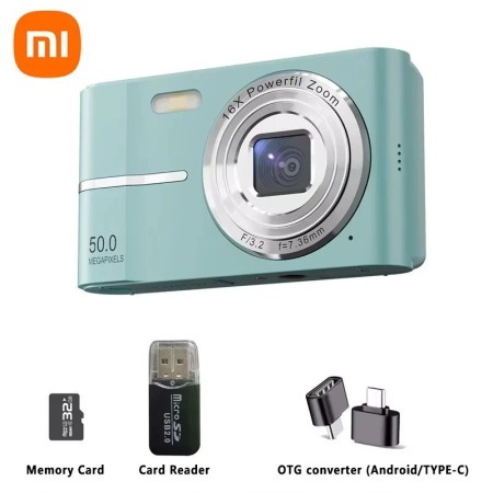 Cámara Digital Xiaomi 5K, 50MP píxeles, Zoom potente 16X, cámara de ví