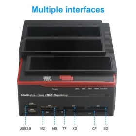 Lector de base de disco duro IDE, carcasa de disco duro externo de 2,5