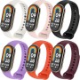 BDIG 12 Piezas Correa para Xiaomi Mi Band 8 Pulsera Compatible para Xiaomi Mi Band 9, Colorido Suave Silicona Reloj Recambio