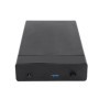 Caja de disco duro externo USB 3,0 SATA de 3,5 pulgadas, caja de almac