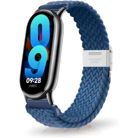 MiRowy Correa Compatibile con Xiaomi Smart Band 10, Mujer Hombre Elástica Correa Deportiva Trenzada Ajustables Nailon Suave