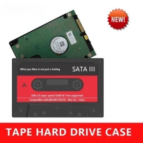 Nuevo Caja de disco duro externo de 2,5 ", USB 3,0 SATA 5Gbps HDD y ca