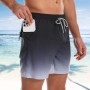 Danfiki Bañador Hombre Shorts de Baño Shorts de Playa Short de Verano 2 en 1 con Forro de Compresión y Malla Secado Rápido para