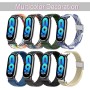 MiRowy Correa Compatibile con Xiaomi Smart Band 10, Mujer Hombre Elástica Correa Deportiva Trenzada Ajustables Nailon Suave