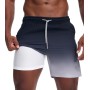 Danfiki Bañador Hombre Shorts de Baño Shorts de Playa Short de Verano 2 en 1 con Forro de Compresión y Malla Secado Rápido para