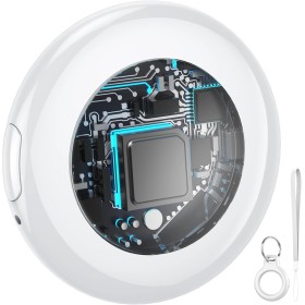 Smart Air Tracker Tag 1 Pack, Buscador de Objetos Bluetooth Funciona con Buscar Apple (Sólo iOS, Android no Compatible),