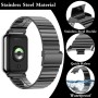 Harikiri Metal Correa Compatible con Xiaomi Smart Band 9 Pro/Smart Band 8 Pro/Redmi Watch 4,Acero Inoxidable Correas para Xiaomi